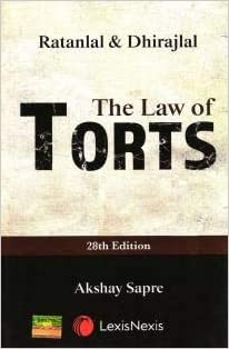 THE LAW OF TORTS by Dhirajlal & Ratanlal [Edition 2020-2021] Paperback